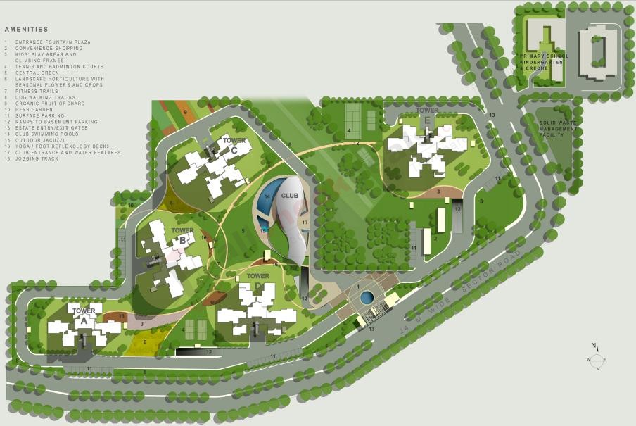 Site plan of Location map of Ireo Uptown Sector 66, Guragon